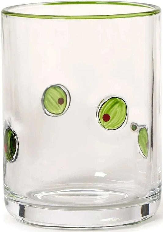 Martini Olive Double Old Fashion Glass
