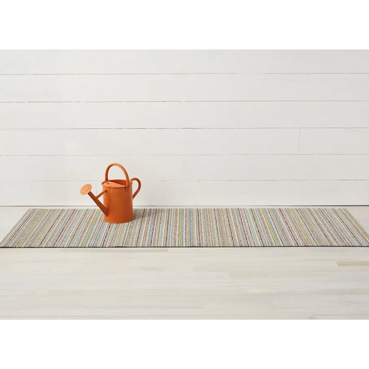 Skinny Stripe Doormat, Soft Multi