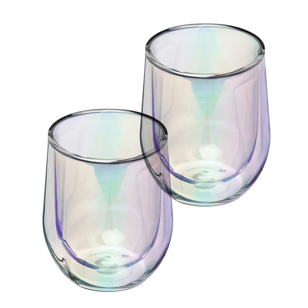 Glass Stemless - Double Pack - Prism