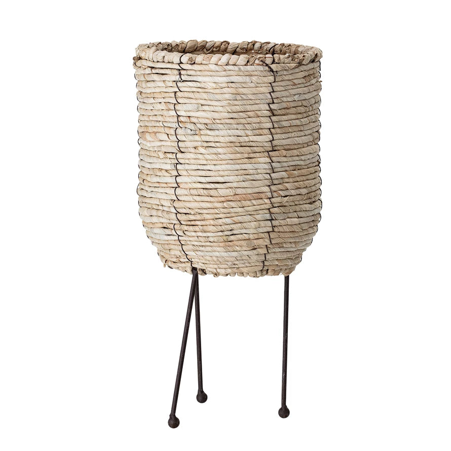 Woven Rope Container with Legs