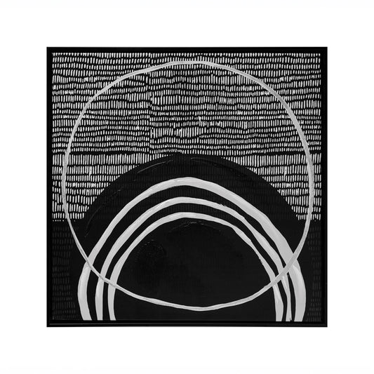 Black and White Abstract Canvas Art